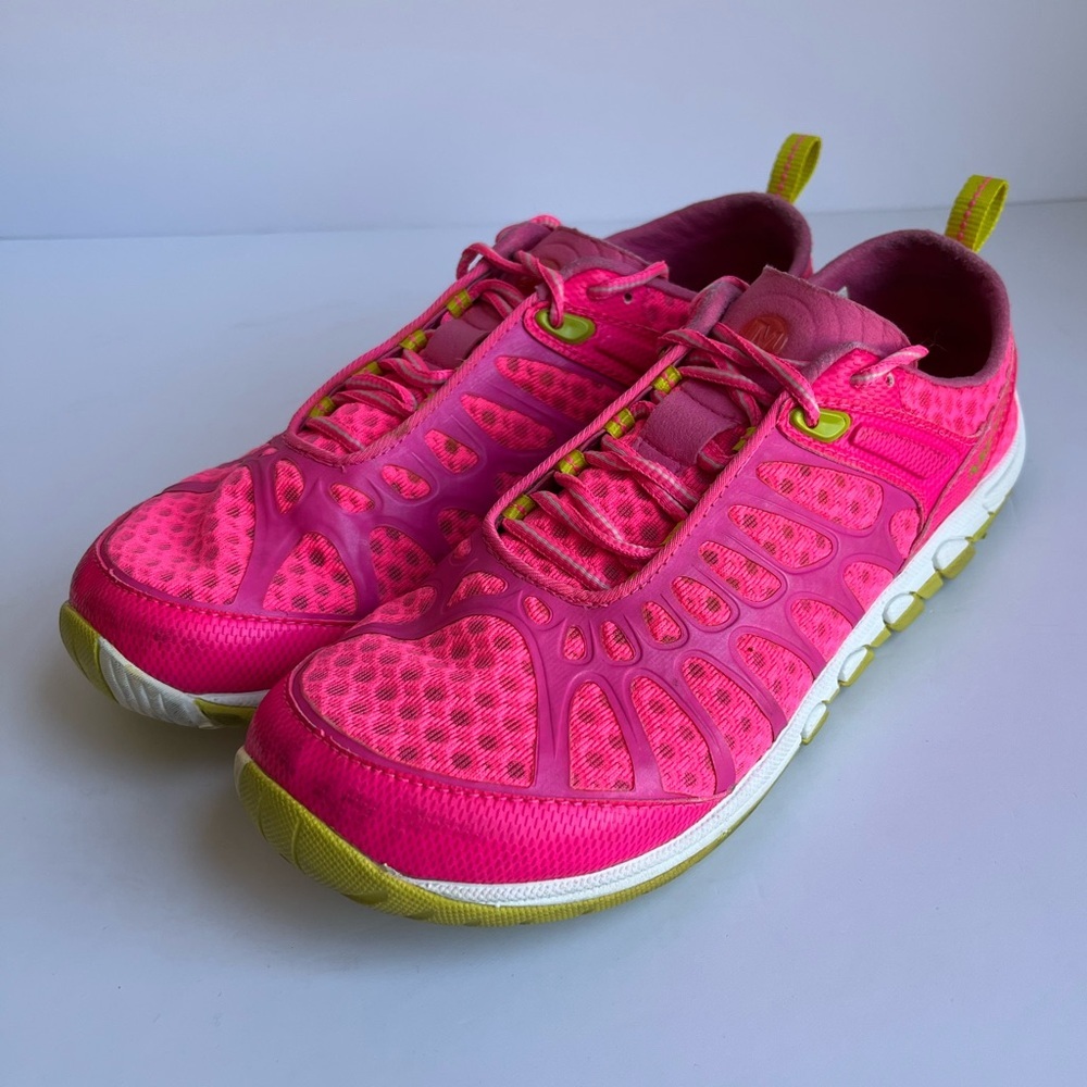 Merrell Women's Pink and Lime Sneakers